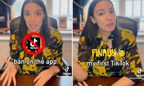 Socialist AOC argues against banning TikTok in first video