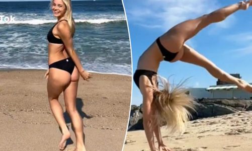 Olivia Dunne tells fans to ‘meet me at the beach’ in bikini video