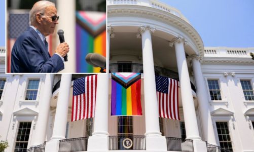 White House accused of US Flag Code violation over Pride Month display