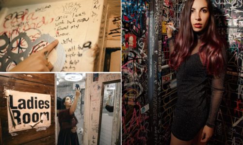 Musical comedian Caitlin Cook writes songs based on bathroom graffiti